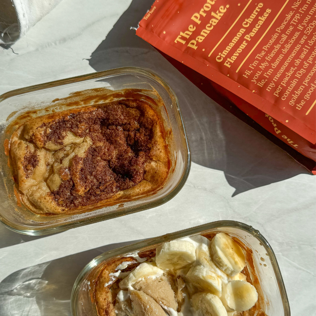 Cinnamon Scroll Meal Prep Pancake Bowl