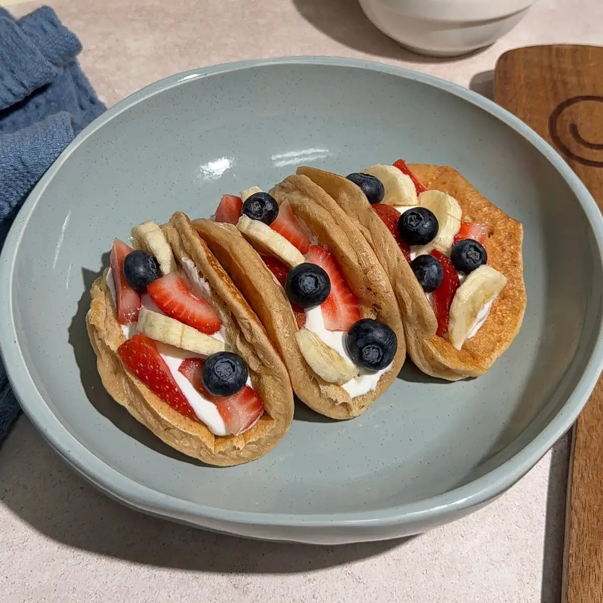 Salted Caramel Pancake Tacos