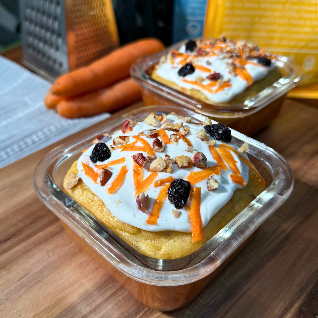 Carrot cake pancake bowl