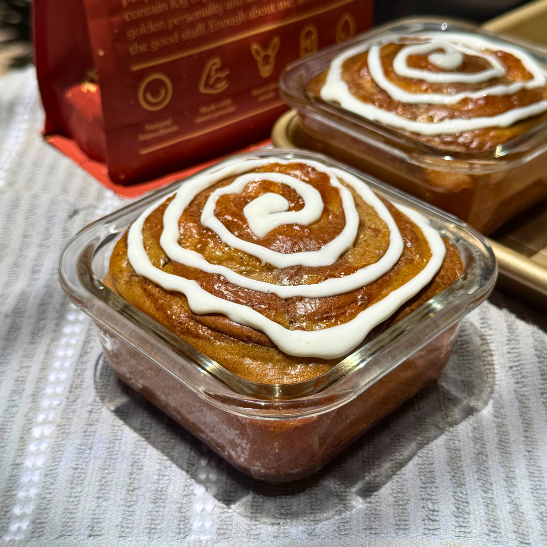 Cinnamon Roll Pancake Bowl
